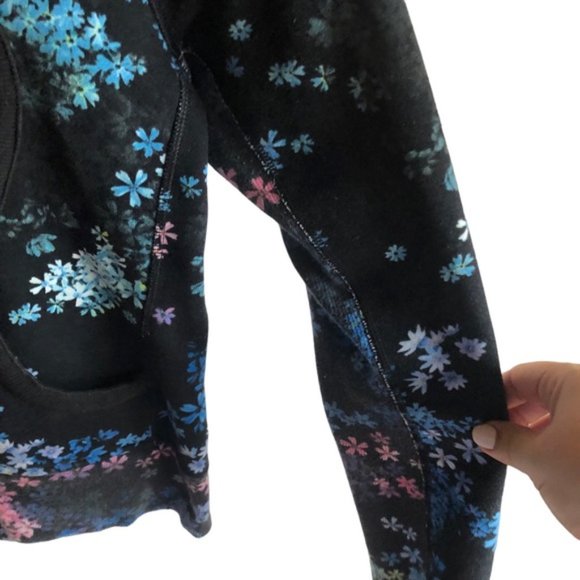 Lululemon Scuba Hoodie *Stretch US 4 Petal Pop Multi / Fresh Teal Lined - Picture 11 of 16